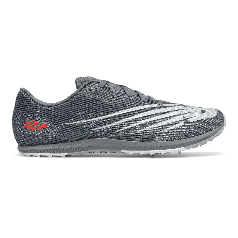 New Balance, Unisex XC Seven v3 Spike - Lead with Silver Metallic-Regular (D)