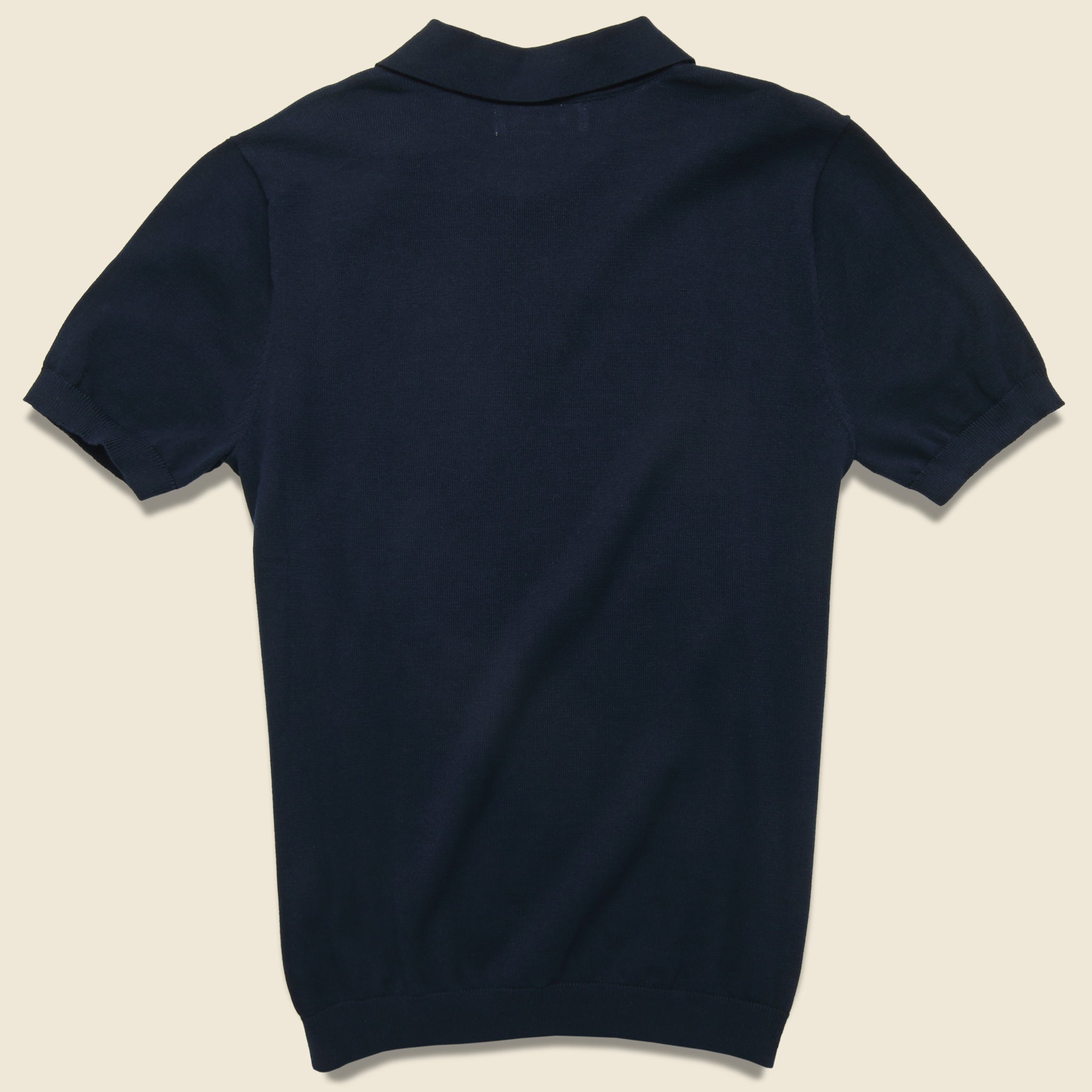 Barque, Vintage Jacquard Polo - Navy