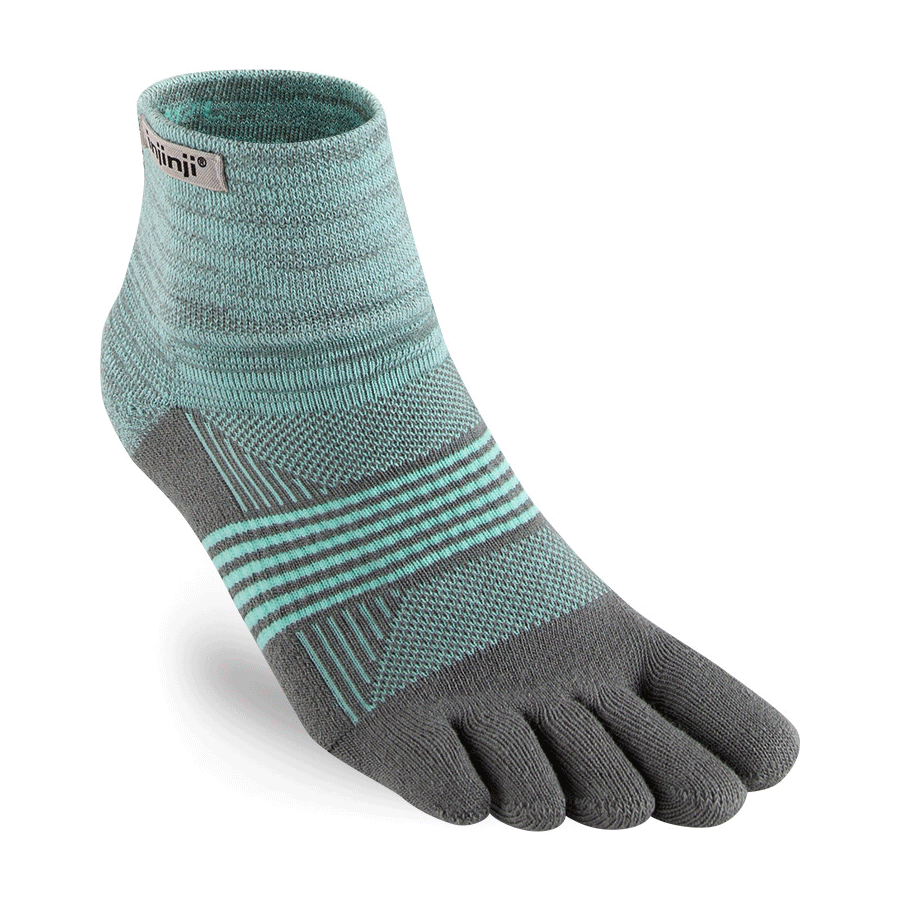 Injinji, Women's Trail Midweight Mini Crew Socks - Mint