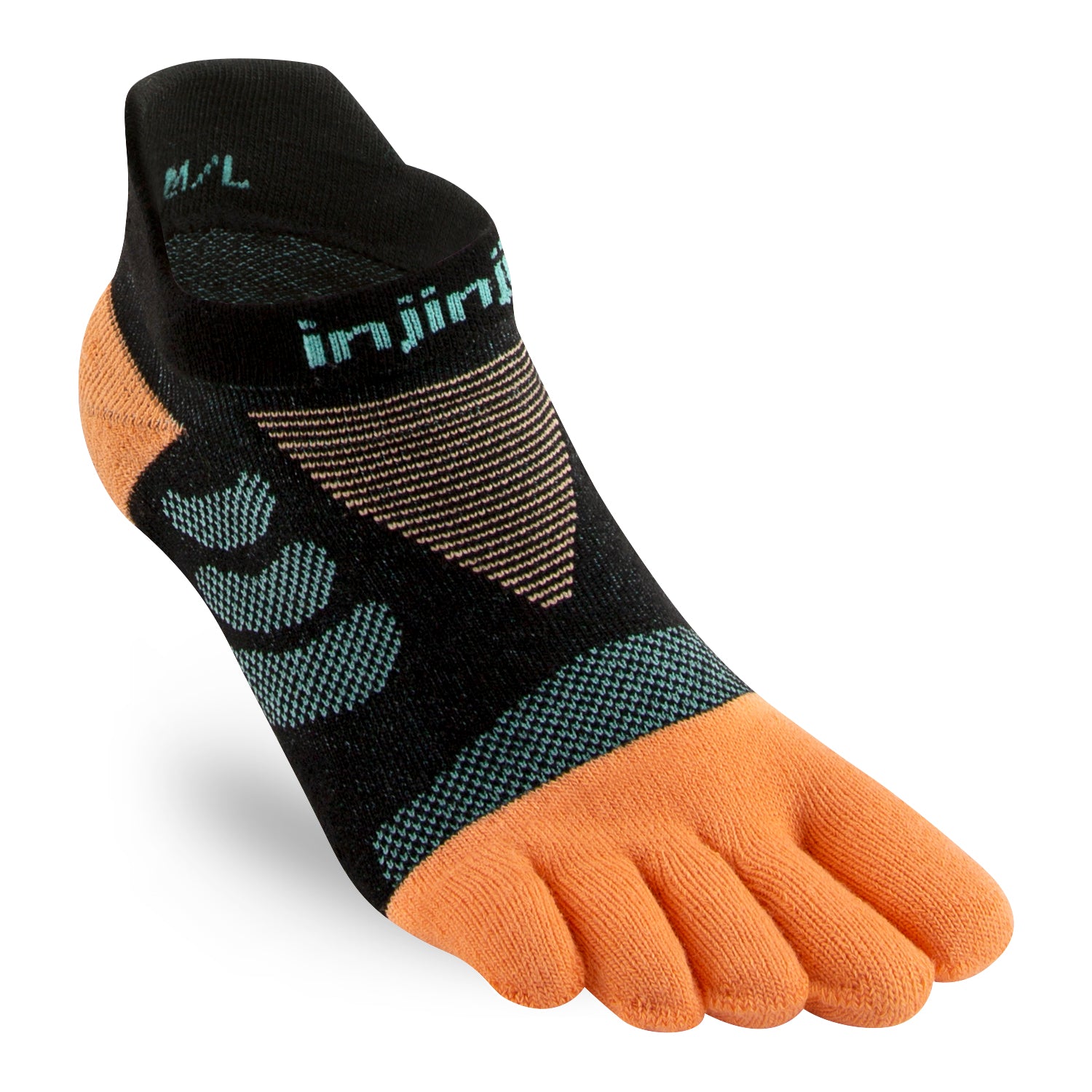 Injinji, Women's Ultra Run No Show Sock - Tide