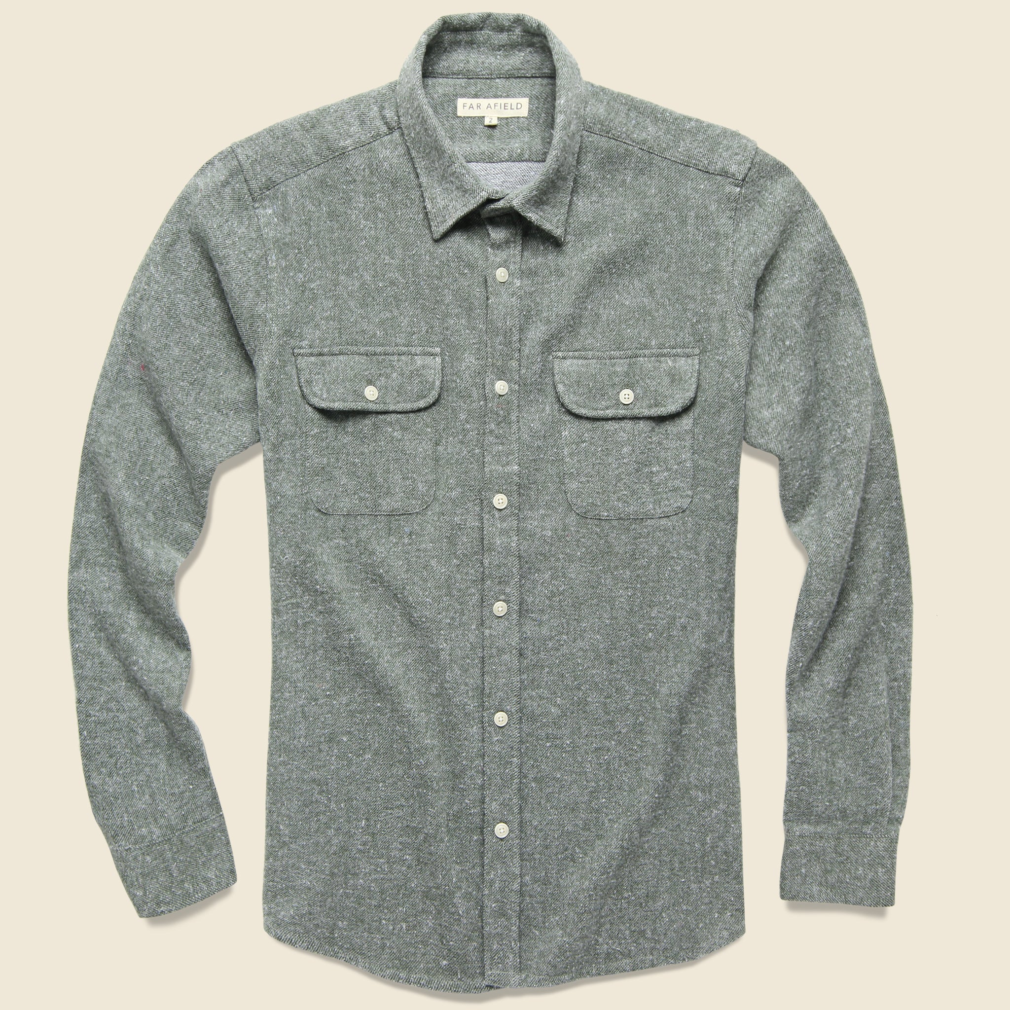 Afield, Workwear Flannel - Beetle Green