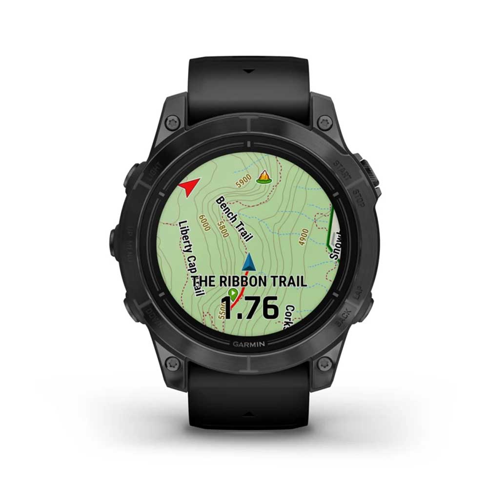 Garmin, epix 2 Pro 47mm Standard Watch - Slate Gray Steel with Black Band